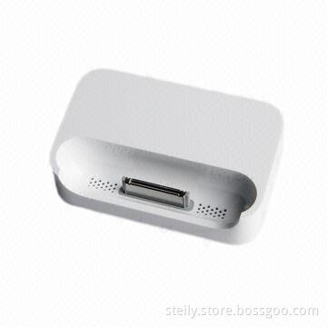 Multifunction Charging Base AV Docking Station for iPhone 4S/4/3GS, Charging and Audio Output